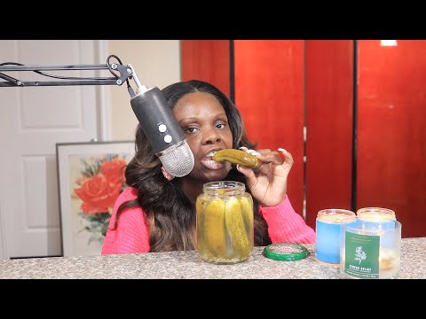 PICKLE REAL GOOD TODAY ASMR EATING SOUNDS