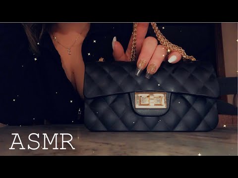 ASMR | Tapping and scratching on textured purse 👜✨