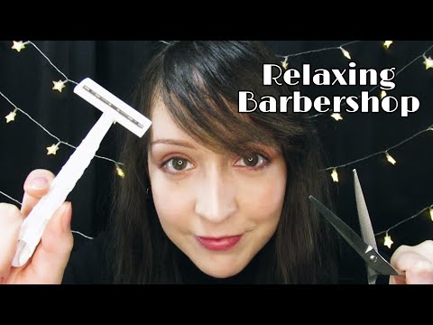 ⭐ASMR Relaxing Barber Shop Roleplay 💈 (#LayeredSounds, #PersonalAttention)