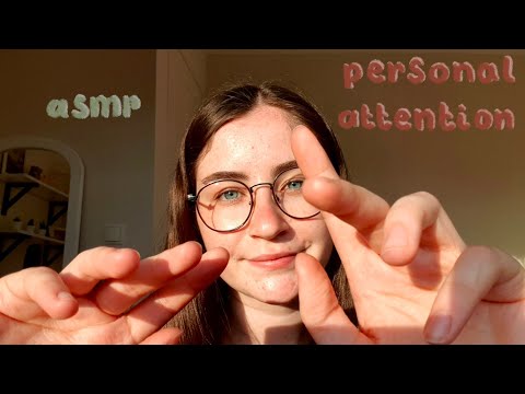 ASMR drawing, brushing and whispering you to sleep (personal attention)
