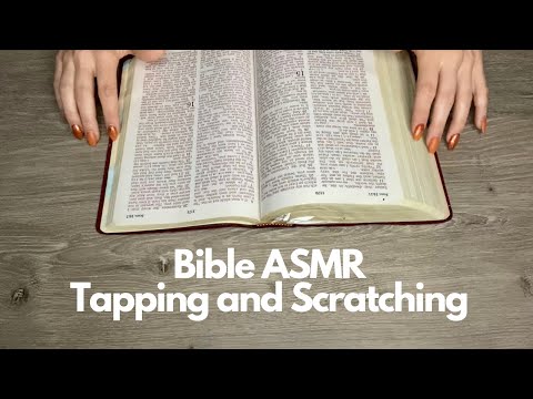 Christian ASMR Soft Tapping and Scratching on Wooden Desk | Whispering John 15 & 16