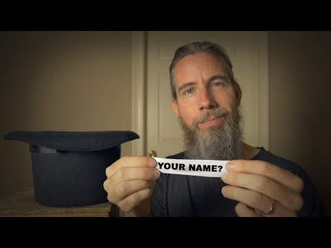 Pulling Names Out of a Hat ASMR