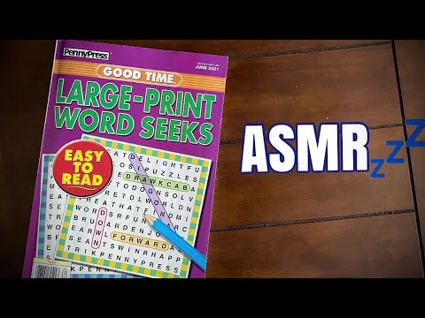 [ASMR] This word search will help you sleep / repeating trigger words