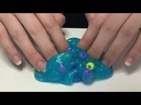 ASMR Playing with Slime 💙 (No Talking)