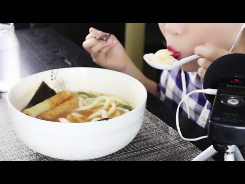 ASMR UDON Noodles 우동 Cooking + Eating 리얼사운드 No Talk | MINEE EATS