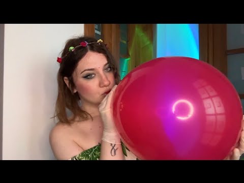 ASMR | Popping Multiple Balloons With Different Gloves | Blowing and Bursting Balloons 🎈