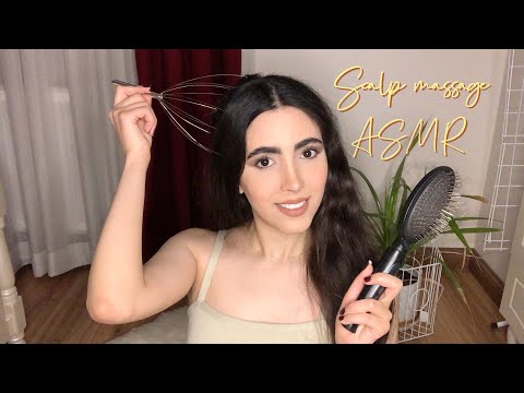 ASMR | Massaging My Scalp,Brushing My Hair for Lots of TINGLES ✨