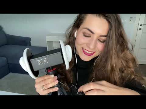 ASMR 3Dio Intense Ear Attention & Mouth Sounds ear to ear (Teeth tapping, Brushing, Ears Massage)