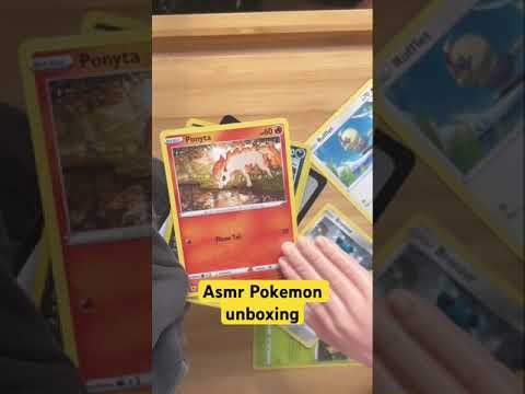 Asmr unboxing Pokemon cards #pokemon #asmr #asmrpokemon
