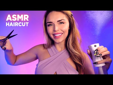 ASMR | The Most Relaxing Haircut You'll EVER Get! ✂️ (brushing, scissors, scalp massage, whispered)