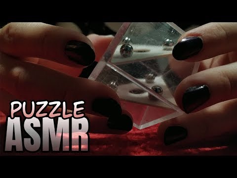 ASMR | Retro patience cube with metal balls puzzle, balancing, shaking and tapping