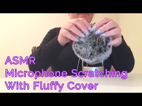 ASMR Microphone Scratching With Fluffy Cover