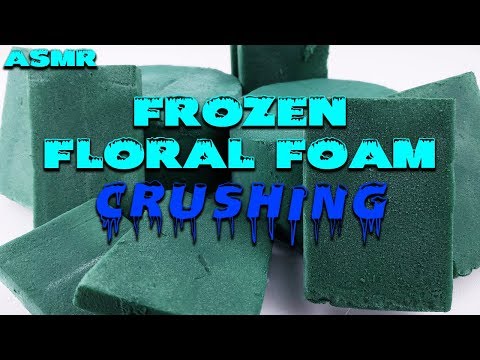 ASMR Frozen Floral Foam Crushing - Satisfying Sleep ASMR