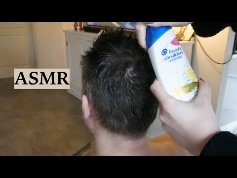 ASMR Relaxing Hair Wash With Neck/Scalp Massage & Spraying Sounds (No Talking)