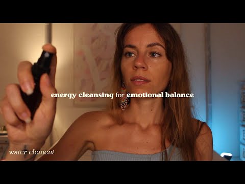 ASMR REIKI for emotional balance ☯︎ energy cleansing visualisation | water element, hand movements