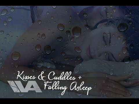 ASMR Kisses & Cuddles Falling Asleep ~ Girlfriend Roleplay Tingles (Thunderstorm) (Sleep Triggers)