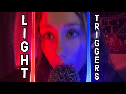 ASMR | light triggers (follow the light, guessing, mouth sounds, etc.)