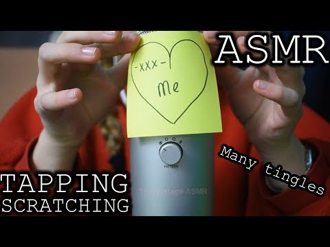ASMR ♥ Tapping and Scratching ♣ (Binaural ear to ear ASMR)