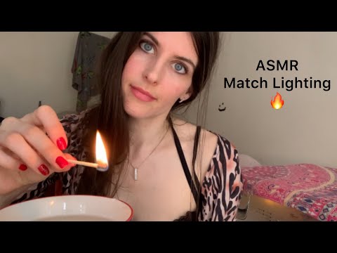 ASMR 🔥 Match Lighting 🕯 Whispers 💤