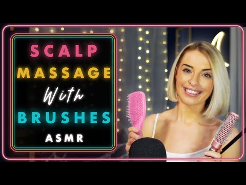 [ASMR] Scalp Massage with brushes!!!