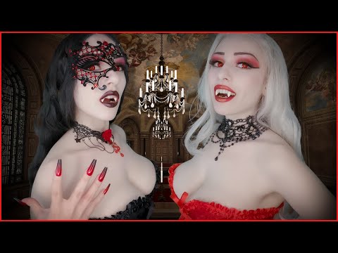 ASMR VAMPIRE SISTERS teach you how to be a vampire