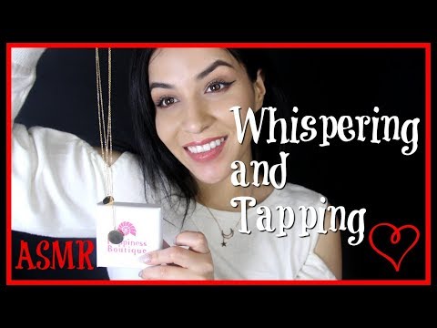 ASMR 🖤 WHISPERING - TAPPING ON NECKLACES