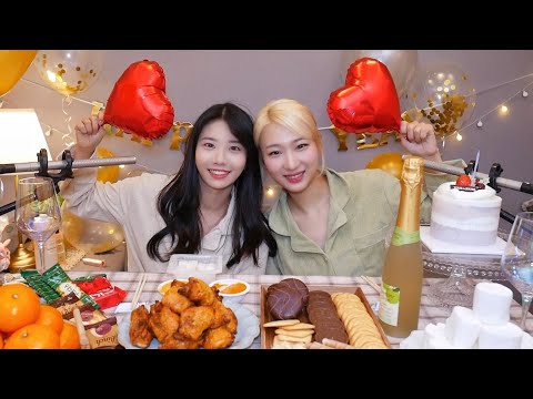 [ASMR] 친구와 함께하는 속닥속닥 파자마 파티🍾 | Feat. 꿀꿀선아