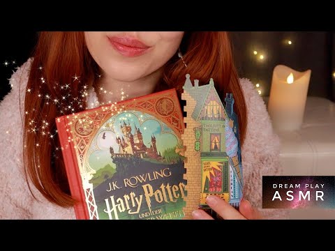 ★ASMR★ magic Harry Potter Minalima Book Tapping, Show & Tell + new Roidmi EVA | Dream Play ASMR
