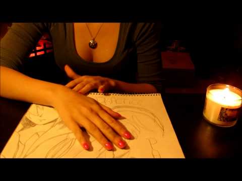ASMR. Old Sketchbook Pages and Drawing with Ink