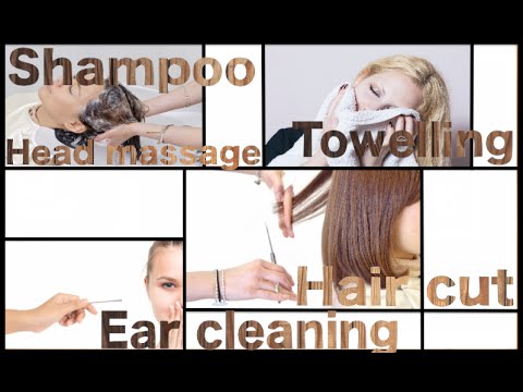 [音フェチ]最高の１時間 パート２(シャンプー、耳かきなど) [ASMR] 1 hour for relax (Ear cleaning,Hair cut etc.) 치유의 시간 [JAPAN]