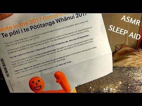 ASMR Sleep Aid: NZ General Election 2017 Party List || Soft Spoken, Whisper & Very Dull!