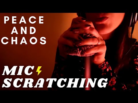 ASMR-PEACE AND CHAOS | FAST & AGGRESSIVE Scratching Anticipatory Tingles | VERY UP CLOSE soft spoken