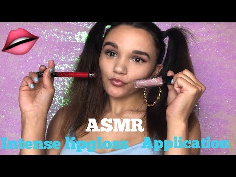 ASMR Intense Lipgloss Application (Mouth Sounds)