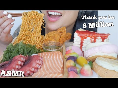 ASMR MOST POPULAR FOOD ON MY CHANNEL  *THANK YOU FOR 8 MILLION (EATING SOUNDS) NO TALKING | SAS-ASMR