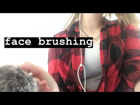 asmr | brushing your face! (layered brush sounds) // a tingly trigger a day in may series 🐙🍄