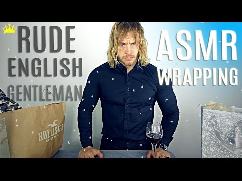 ★ Poor Gift Wrapping Service - Rude English Gentleman ★ ASMR