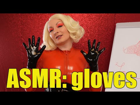 ASMR: shiny oily gloves