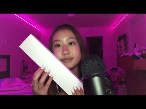 ASMR tapping on apple boxes