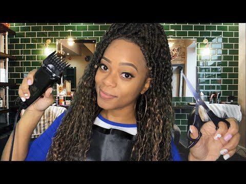💈 ASMR 💈Barbershop Haircut & Beard Shave Roleplay | Personal Attention | Scissors/Clippers Sounds ✂️