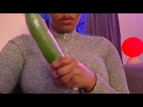Eating raw cucumber [ASMR]