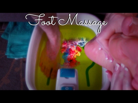 Fizzy Colorful Foot Massage (Binaural ASMR)