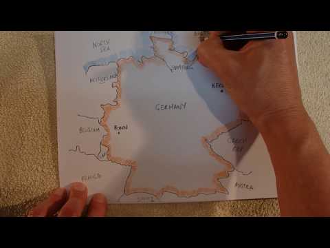 ASMR - Map of Germany - Australian Accent - Describing in a Quiet Whisper (No Chewing Gum)