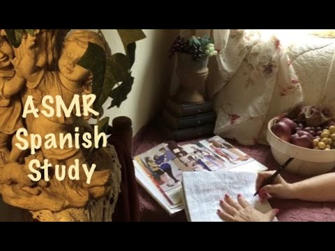 ASMR Studying  (No talking) page turning/writing/paper crinkles