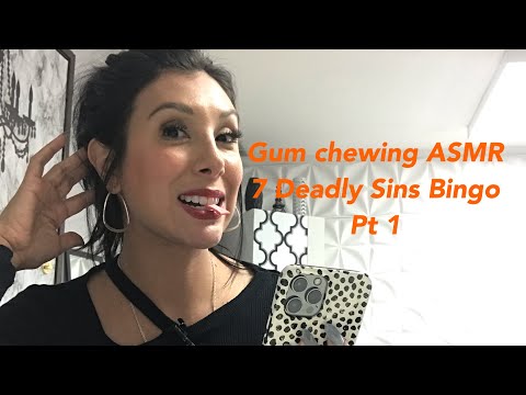 7 ☠️ deadly sins bingo/ pt 1/ ASMR /gum chewing
