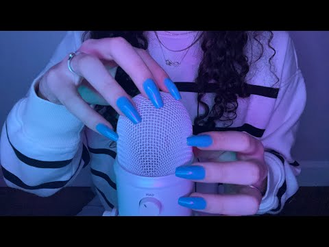 ASMR fast and aggressive bare mic scratching and tapping 🎙️