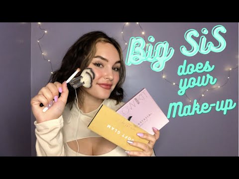 ASMR Big Sister Does Your Make Up! Role-play & Triggers
