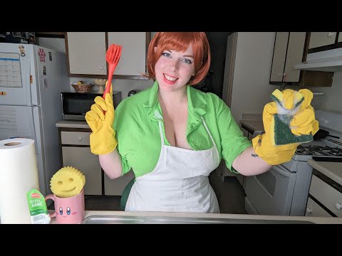 [ASMR] Dexter's Mom Cleans the Kitchen (no talking)