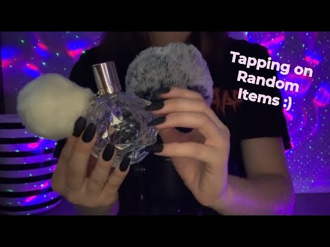 ASMR | Whisper Ramble While Tapping On Random Items :)