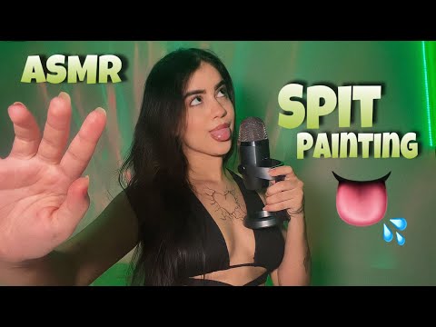 ASMR SPIT PAINTING YOUR FACE