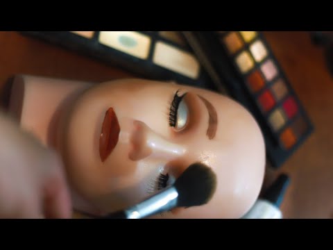 ASMR Makeup Application On Mannequin